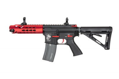 Страйкбольна штурмова гвинтівка Specna Arms M4 CQB SA-B121 Red Edition Red/Black