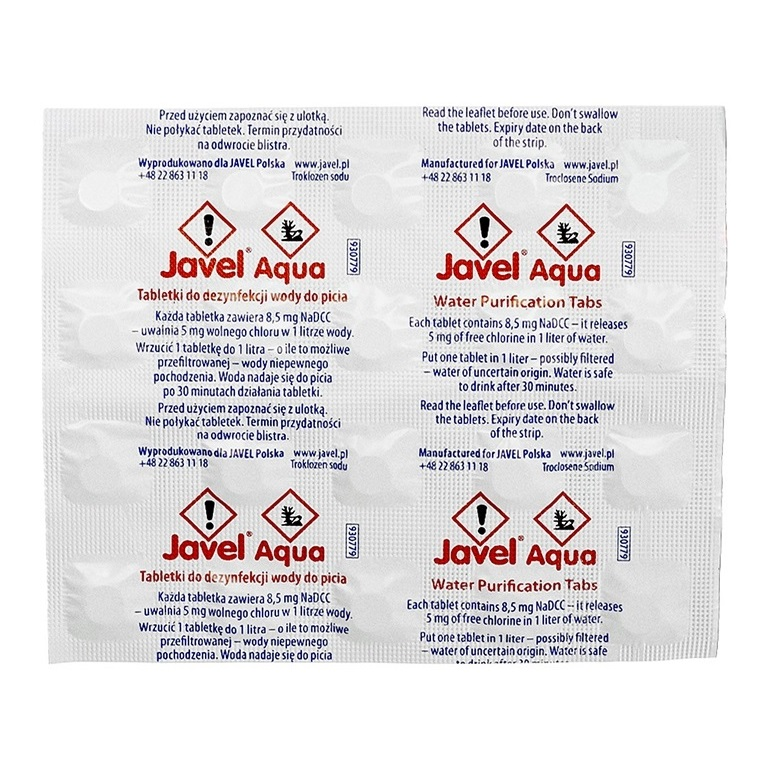 Таблетки для очищення води Javel Aqua 20 штук