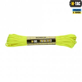 Паракорд M-Tac 550 Type III  Neon Yellow 15m