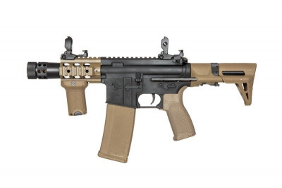 Страйкбольна штурмова гвинтівка Specna Arms M4 CQB Edge RRA SA-E10 PDW Half-Tan