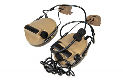Навушники активні з комунікатором Z-Tactical Z154 CIII Headset Dark Earth