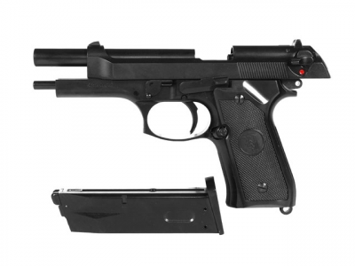 Страйкбольний пістолет KJW Beretta M92F/M9 Metal Green Gas