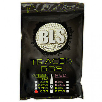 Страйкбольні кулі BLS 0.30G Traccer-Bio bbs Green 1 kg
