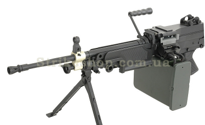 Страйкбольний кулемет A&amp;K M249 MKI Black