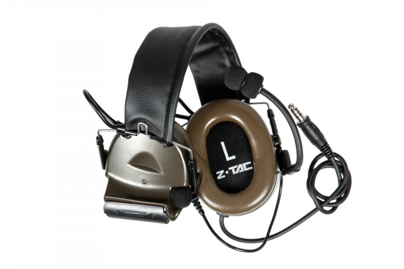 Навушники активні з комунікатором Z-Tactical Comtac II Version 6.0 Headset Olive