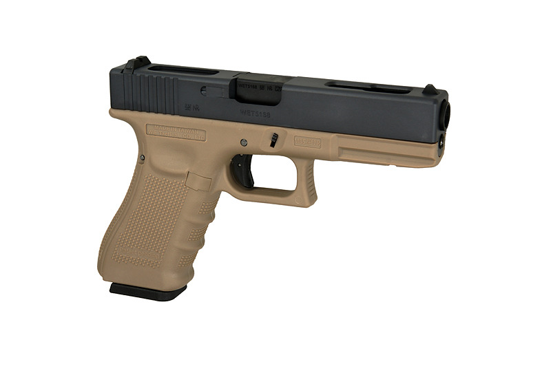 Страйкбольний пістолет WE Glock 18C Gen4. Metal Tan GBB
