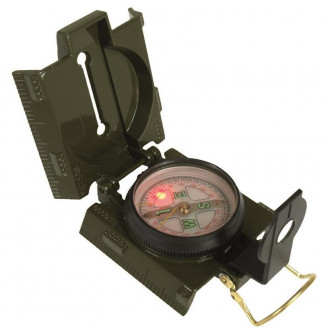 Компас Mil-Tec Metal Compass With Led 45 Light Olive