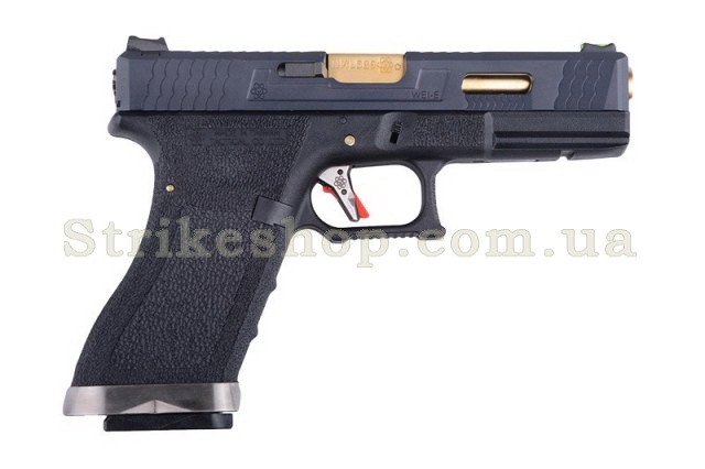 Страйкбольний пістолет Glock 18 Force Pistol WE Metal Green Gas