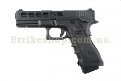 Страйкбольний пістолет Glock 17 Army Metal R17-K Green Gas