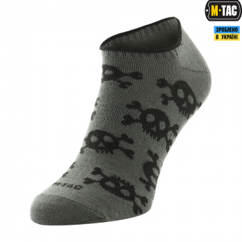 Шкарпетки M-TAC Літні Легкі Pirate Skull Olive
