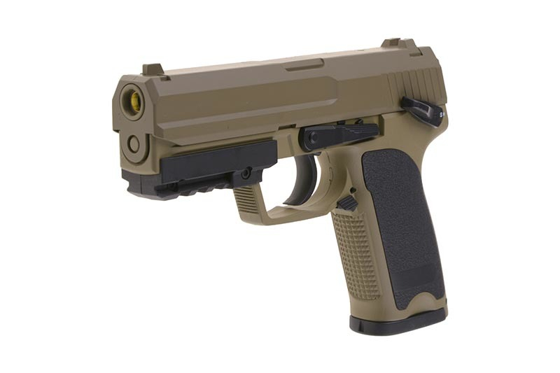 Страйкбольний пістолет Cyma HK USP Metal CM.125 AEP tan