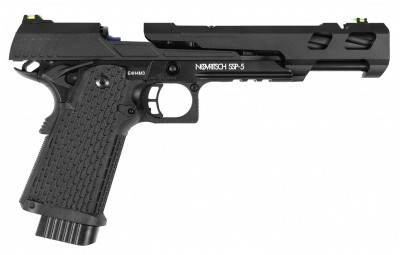 Страйкбольний пістолет Novritsch SSP5 Black Green Gas 6