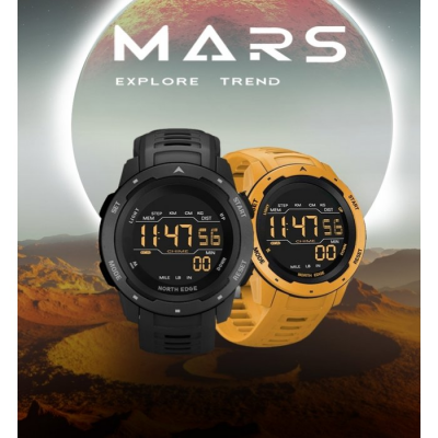 Годинник North Edge Mars Pro 5BAR Black
