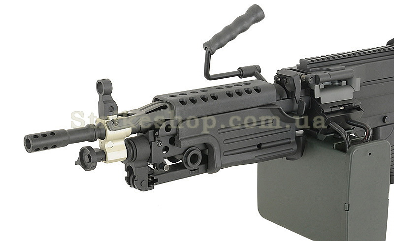 Страйкбольний кулемет A&amp;K M249 Para Black