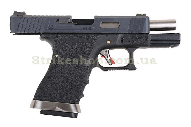 Страйкбольний пістолет Glock 19 Force pistol WE Metal Green Gas