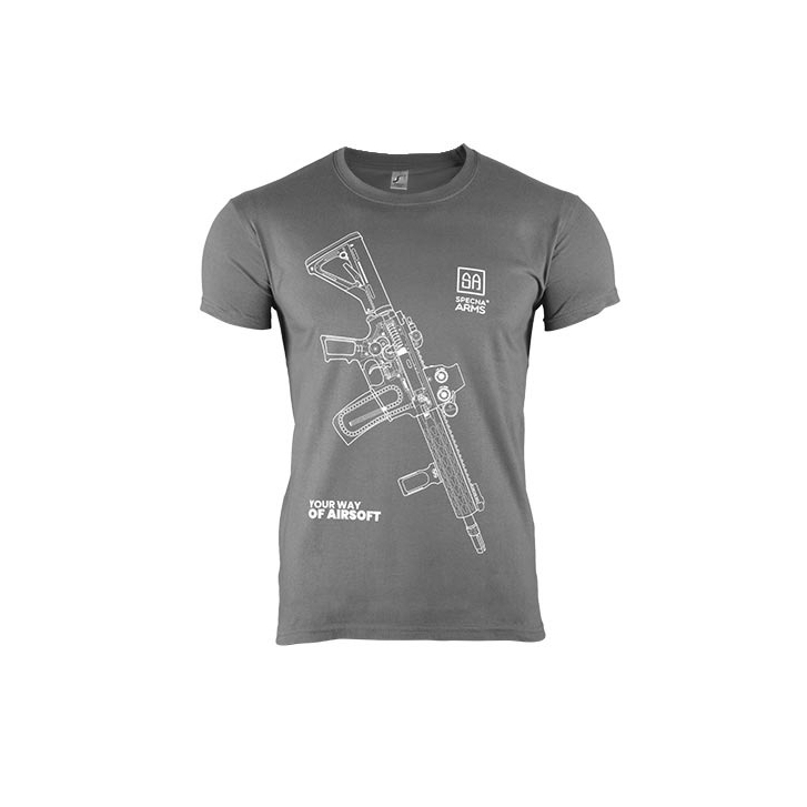 Футболка Specna Arms Your Way Of Airsoft V.1 Grey/White  Size XL