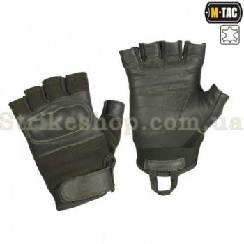 Тактичні рукавиці M-Tac безпалі Assault Tactical Mk.4 Olive