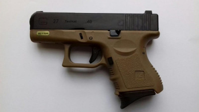Страйкбольний пістолет WE Glock E27 GBB Tan