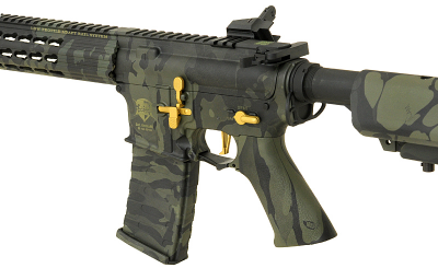 Страйкбольна штурмова гвинтівка APS ASR118 3GUN COMPETITION FULLMETAL MULTICAM BLACK EBB