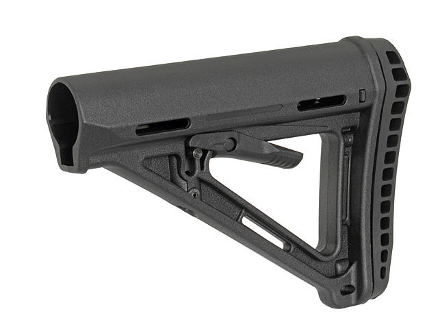Приклад Big Dragon Ergonomic Carabine Stock W/Enhanced Rubber Butt-Pad Black