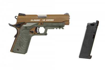 Страйкбольний пістолет HFC HG-172 Tan/Olive Drab