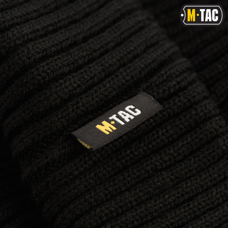 Шапка в'язана M-Tac 100% акрил Black Size L/XL