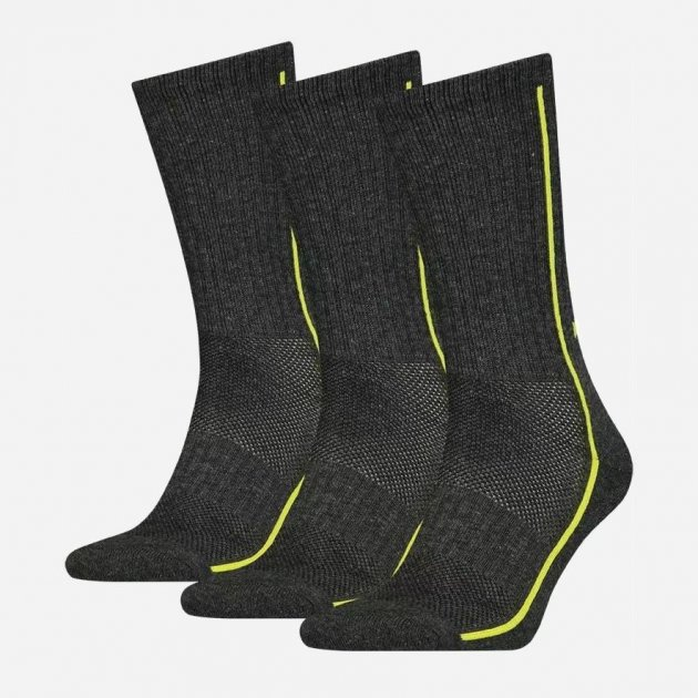 Набір шкарпеток Head Performance Crew 3P Unisex Grey/Yellow Size 39-42