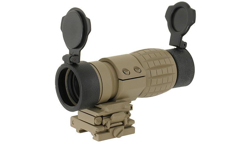 MAGNIFIER AIM-O 3X WITH FLIP TO SIDE MOUNT DARK EARTH