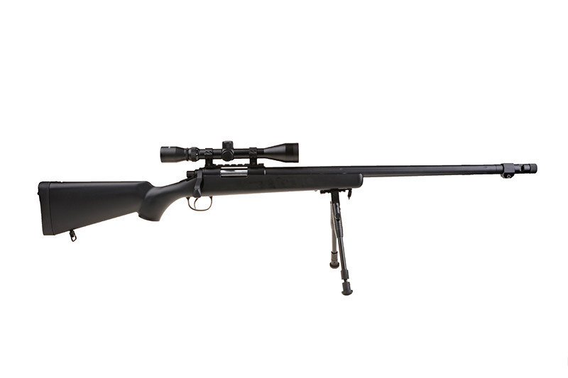 Страйкбольна снайперська гвинтівка WELL MB07D з сошками і оптичним прицілом