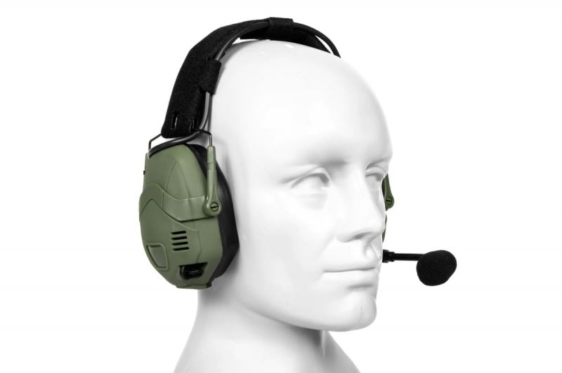 Навушники активні з комунікатором Specna Arms Tactical HD-16 Bluetooth Active Headphones Olive