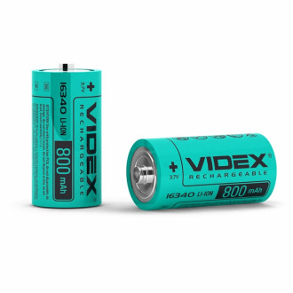 Акумулятор Videx Li-ion 16340 800mAh без захисту