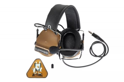 Навушники активні з комунікатором Z-Tactical Com III Headset Coyote Brown