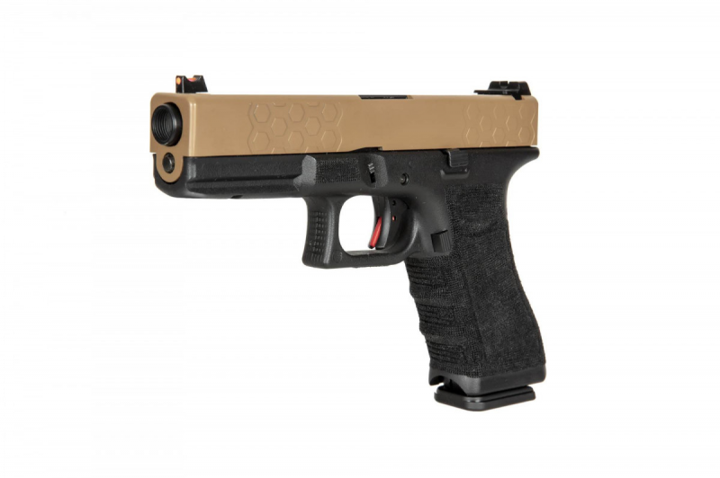 Страйкбольний пістолет D-Boys Glock 17 Gen.4 855 CO2 Half-Tan