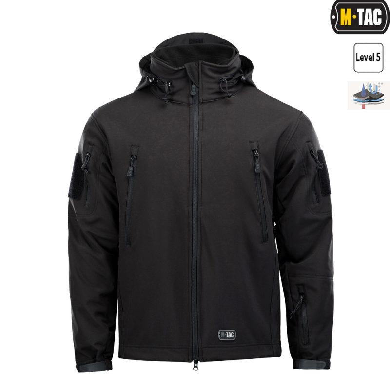 Куртка Soft-Shell M-Tac з Підстьожкою Black Size S