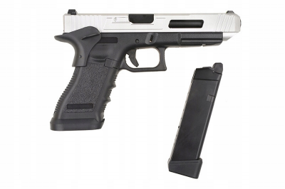 Страйкбольний пістолет Army Glock R35-Z GBB Silver