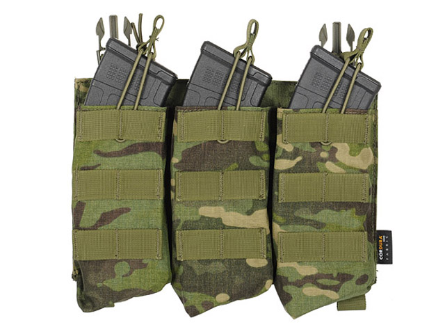 Панель 8Fields Premium Buckle Up Triple AK47/AKM Mag Pouch Multicam Tropic