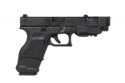 Страйкбольний пістолет D-Boys Glock 26 Advanced Green Gas Black