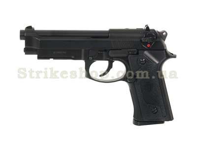 Страйкбольний пістолет Beretta M92F/M9 KJW Ris Plastic Green Gas