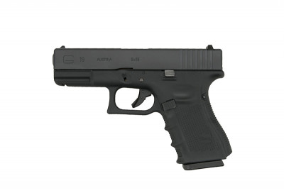 Страйкбольний пістолет WE Glock 19 Gen4. GBB Black