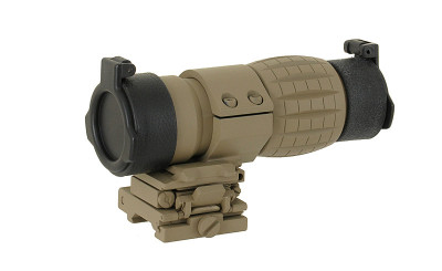 MAGNIFIER AIM-O 3X WITH FLIP TO SIDE MOUNT DARK EARTH