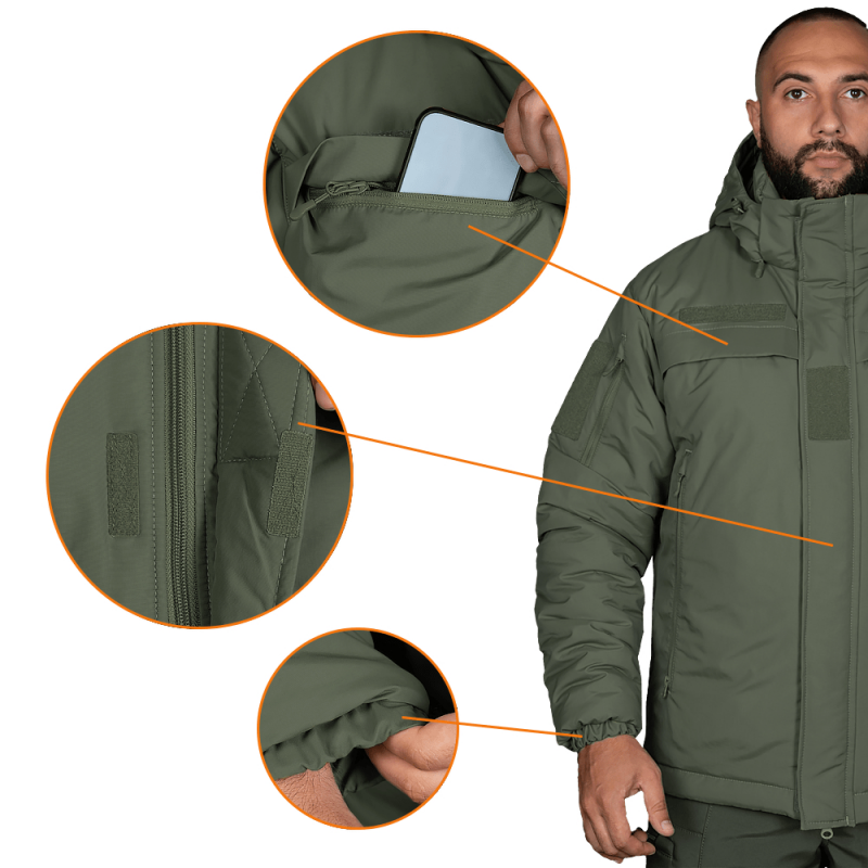 Куртка зимова Camo-Tec 3.0 Nylon Taslan Olive Size XXL