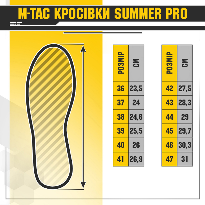Кросівки M-TAC Summer Pro Black Size 44