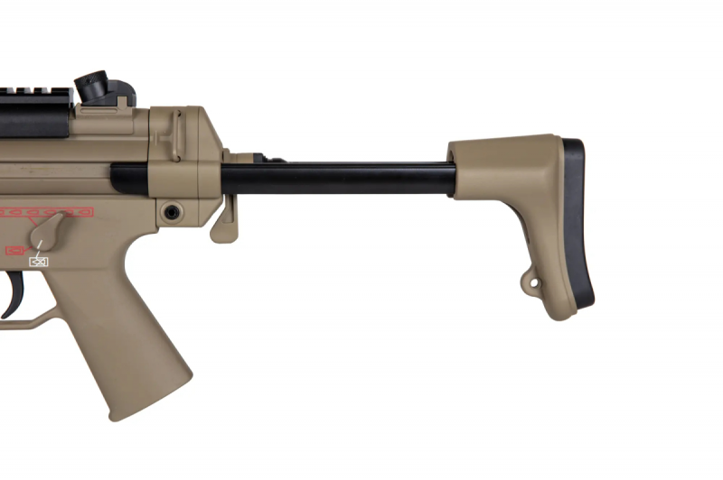 Страйкбольний пістолет-кулемет Jing Gong MP5SD6 JG808 Tan