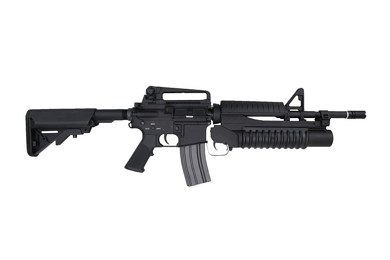 Страйкбольна штурмова гвинтівка з підствольним гранатометом Specna Arms M4 SA-G01 Black