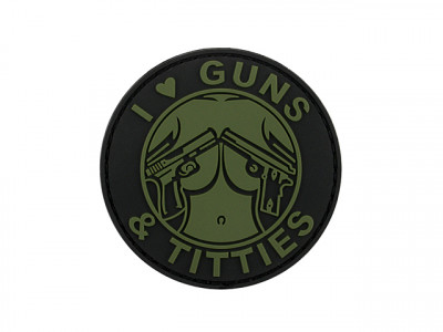 Патч 8FIELDS Guns &amp; Titties Pvs Olive