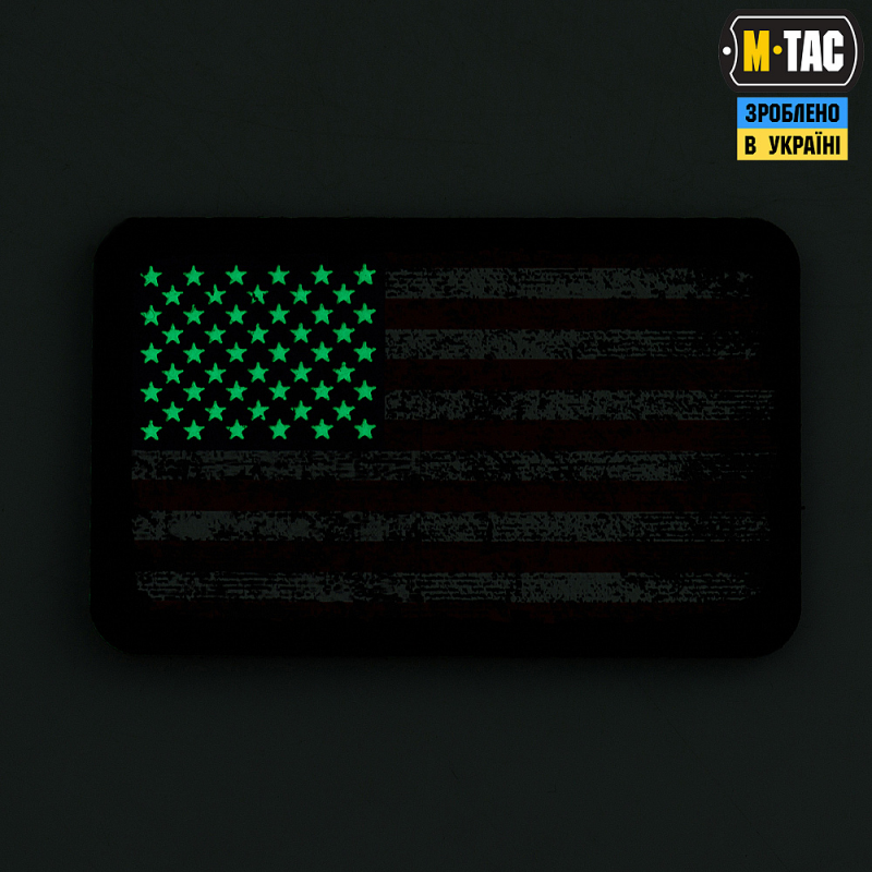 Нашивка M-Tас Прапор США Вінтаж Black/Gid