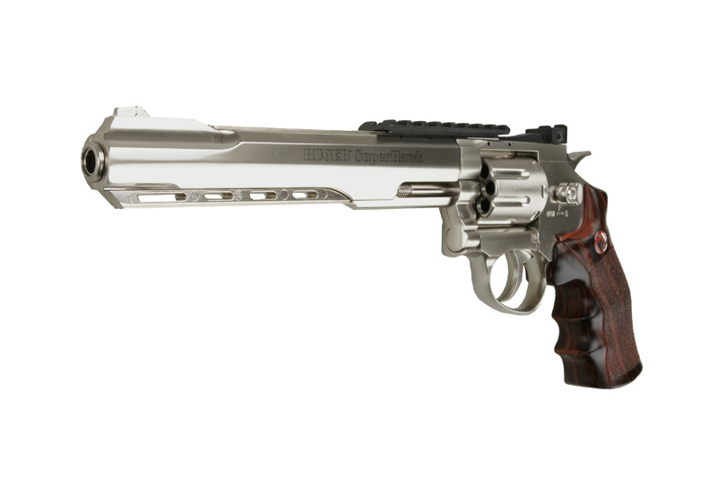 Страйкбольний револьвер Umarex Ruger SuperHawk 8 CO2 Silver