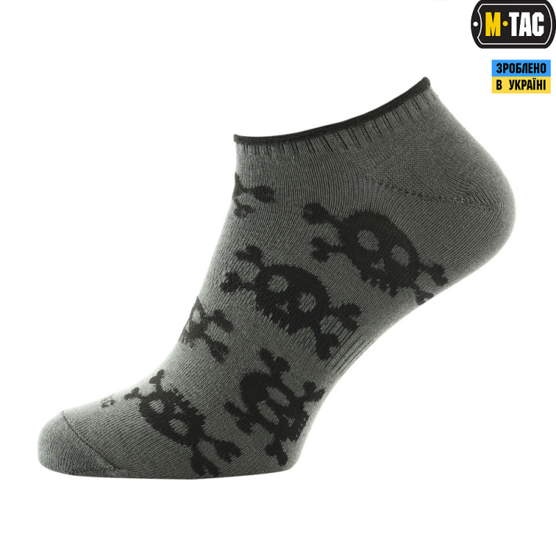 Шкарпетки M-TAC Літні Легкі Pirate Skull Olive Size 39-42