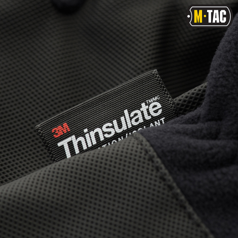 Рукавиці M-TAC Fleece Thinsulate Black Size M