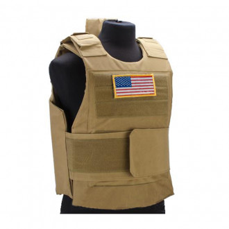 Низькопрофільний бронежилет Matrix Delta Force Style Body Armor Shell Vest Tan